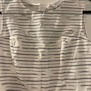 White and black dress